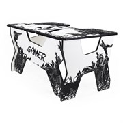 Игровой Компьютерный стол GENERIC COMFORT GAMER2/VS/WN Черный, белый