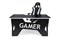 Стол Generic Comfort Gamer2/DS/NW Черный, белый Черный, белый - фото 11365